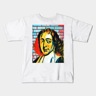 Baruch Spinoza Abstract Portrait | Baruch Spinoza Artwork 3 Kids T-Shirt